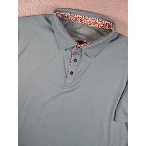 Swannies Mens XL Golf Polo Shirt Blue Green Raven Phoenix Stretch Performance